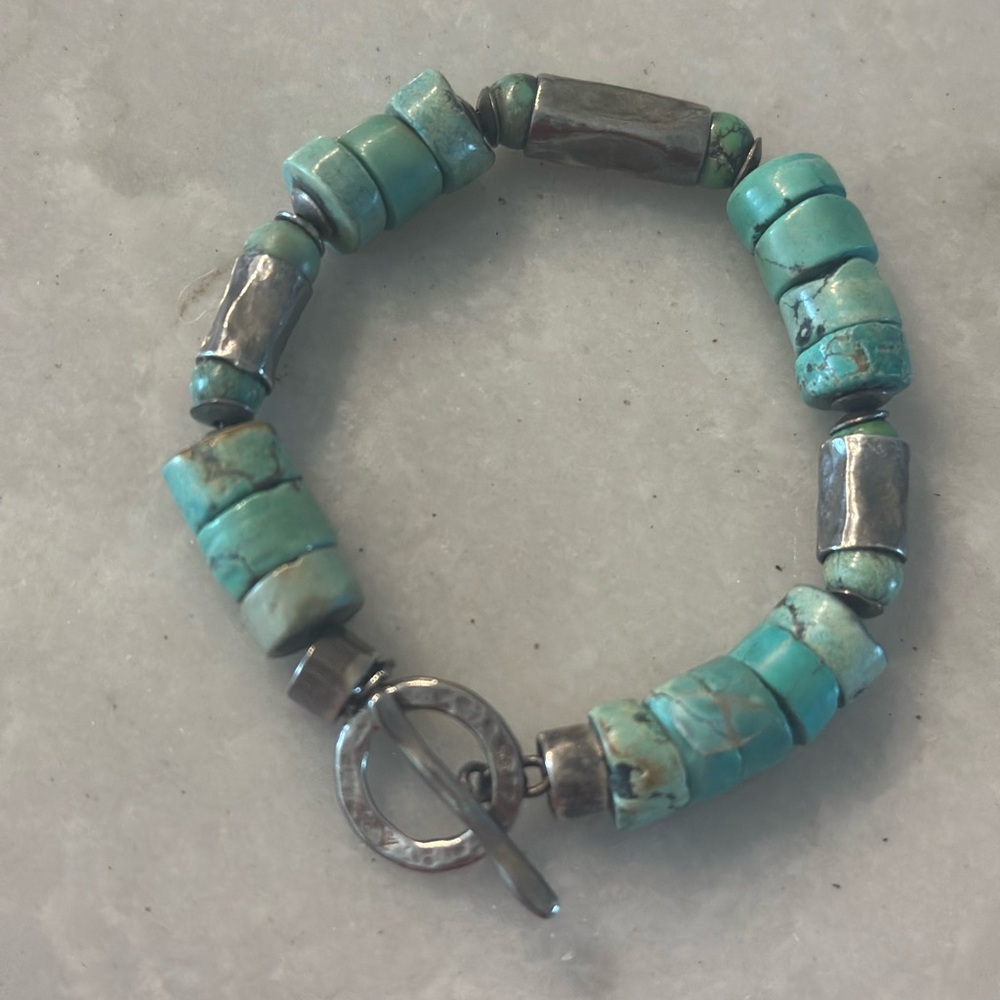 Silpada Turquoise-Tone Beaded bracelet